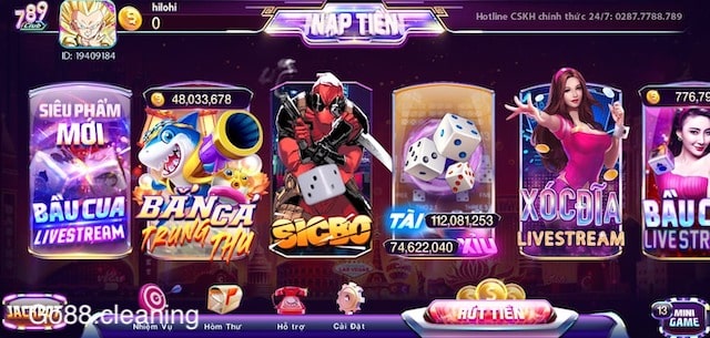 Cổng game 789club đa dạng trò chơi