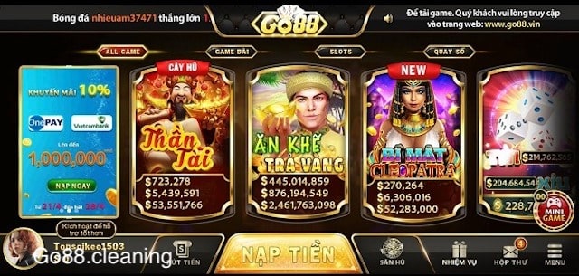 Cổng game Go88 chơi là thích mê